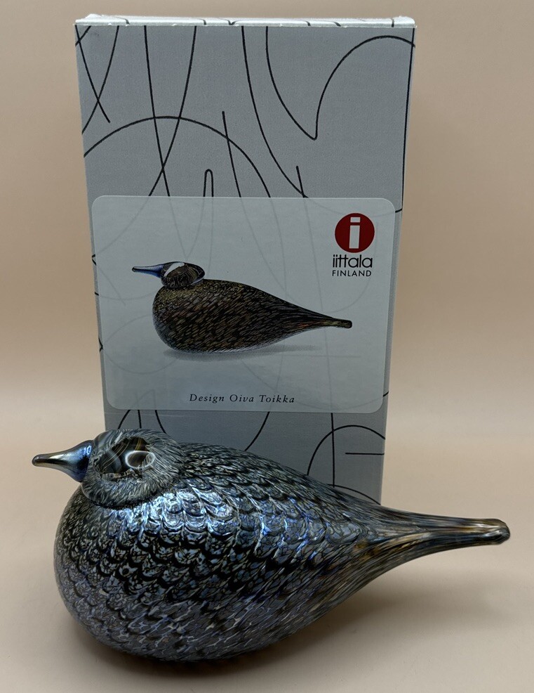 Rare iittala Finland Spotted Crake Bird Design Oiva Toikka 6 Rare iittala Finland Spotted Crake Bird Design Oiva Toikka 6