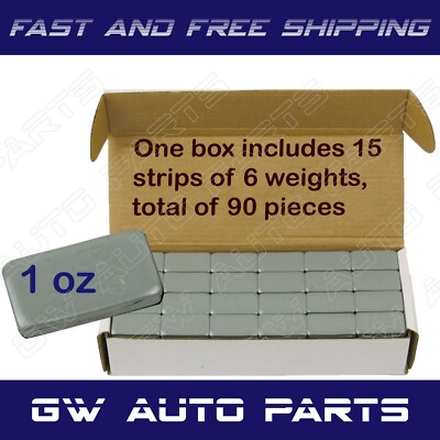 Lead Free Stick On Wheel Weights 1/4 Oz Gray 180 Pieces 1 Box Lead-Free Wheel Weights - 1/4 Oz Stick-On Adhesive Weights, Gray, 180 Pieces Steering Wheel Weight - Foto 12