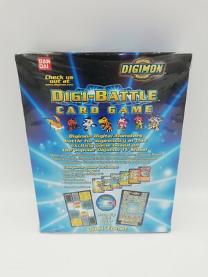 デジモンカードゲーム BANDAI 2000 DIGIMON LINK SYSTEM Blue Digimon Digi-battle Card Game Starter Set 2 Players Pack