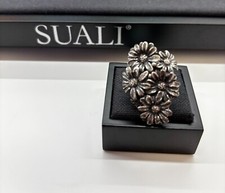 ANELLO SUALI PRATO DI MARGHERITE MEDIO M 14 ARGENTO 925