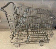 Mini Grocery Shopping Cart Buggy For Display Kitchen Toys Dolls Decor Taiwan Vtg