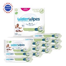 Baby Wipes 1080 Count 18 Pack WaterWipes Sensitive 3-in-1 Textured Clean Cleans