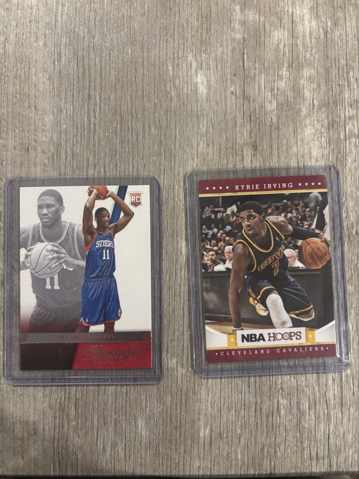 2012-13 NBA HOOPS Kyrie Irving #223 (RC)/joel Embid Rookie Card