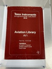 Texas Instruments SR-52 Aviation Library Magn...