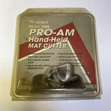 Vintage LOGAN Model 3000 Hand Held Mat Cutter With Blades #270 PRO-AM