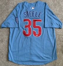 Justin Steele Signed Autographed Chicago Cubs Alternate Blue Jersey #35 PSA COA