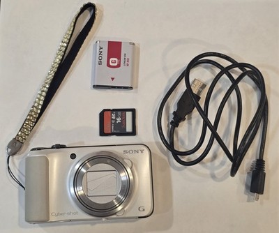 Sony Cyber-shot DSC-HX10/HX10V 18MP Digital Camera W/16x Zoom GPS Silver-Tested