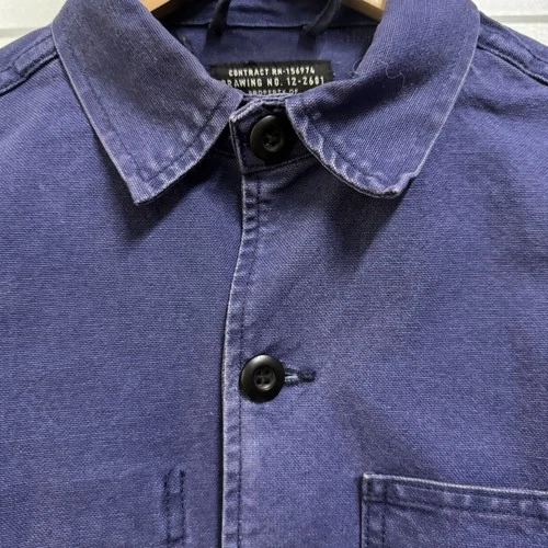 Imogene + Willie Jack Jacket French Blue Cotton Canvas Chore Coat Men’s XS USA image 7