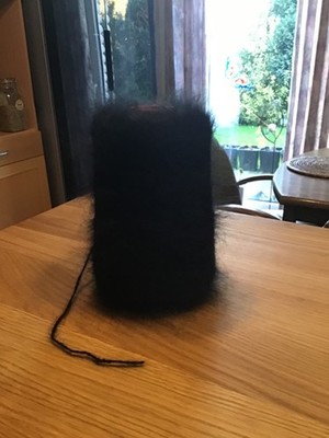 BOUTON D OR:  70% FRANZÖSISCHE LANGHAAR ANGORA, Schwarz, 290g, **RARITÄT**