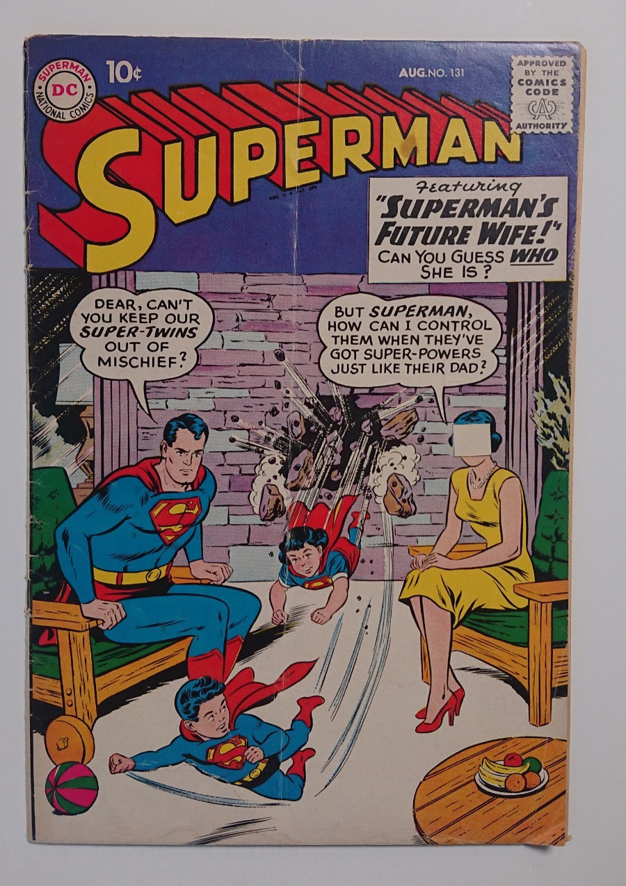 August 1959 DC Superman (1939 1st Series) #131 -- Low Grade