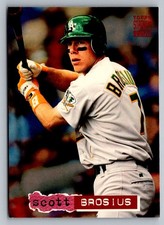 1994 Topps Stadium Club Scott Brosius Oakland Athletics #164