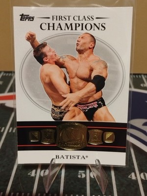 2012 Topps WWE First Class Champions Batista #17
