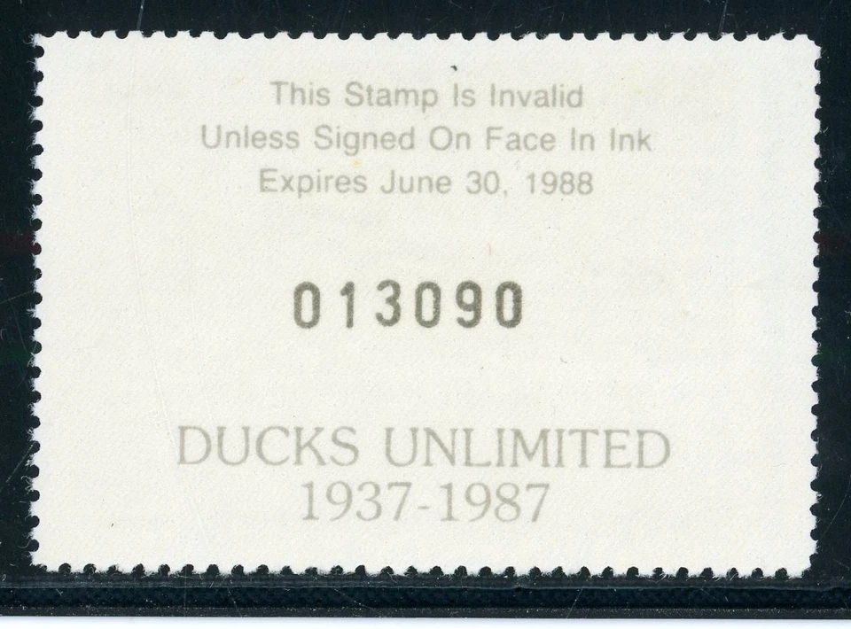 ARKANSAS 1987-88, WATERFOWL HUNTING & CONSERVATION STAMP !!! C94 - Image 2 of 2