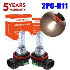 2x H11 Halogen Headlight Super Bright Bulbs Warm White Highlow Beam Replacement