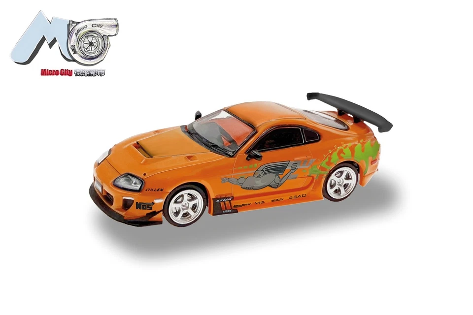 herpa MicroCity87 87MC000018 Toyota Supra - orange F'n'F (1993-2002) 1:87 NEU...