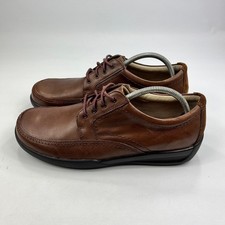 Airflex Men's Brown Leather Lace-Up Casual Shoes UK 9.5 Cushioned Comfort