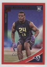 2018 Panini Donruss Rookie Press Proof Red Micah Kiser #394 fm0