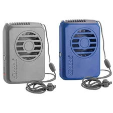 O2COOL Portable Neck Personal USB Battery Powered Adjustable Lanyard Cooling Fan