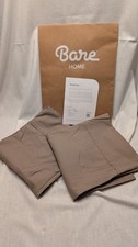 Bare Home Sand Beige Brushed Microfiber 2 King Pillowcase Set 20" x 36"