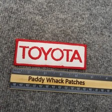 Vintage Toyota Patch 70s 80s Work Uniform Car Truck Auto Tab E0j