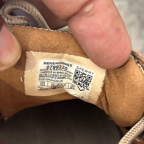 Sperry Top-Sider Mens Billfish Tan Leather Mesh Boat Shoes Deck Shoes 3-Eye - Imagen 10 de 10