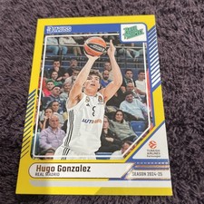 2024-25 Panini Donruss Euroleague #158 Hugo Gonzalez Rated Prospect Yellow Flood