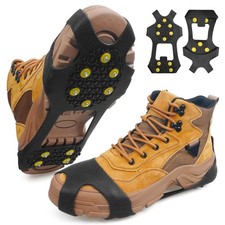 Ice Cleats Snow Traction Cleats Crampons for Shoes and Boots Anti Slip Rubber...