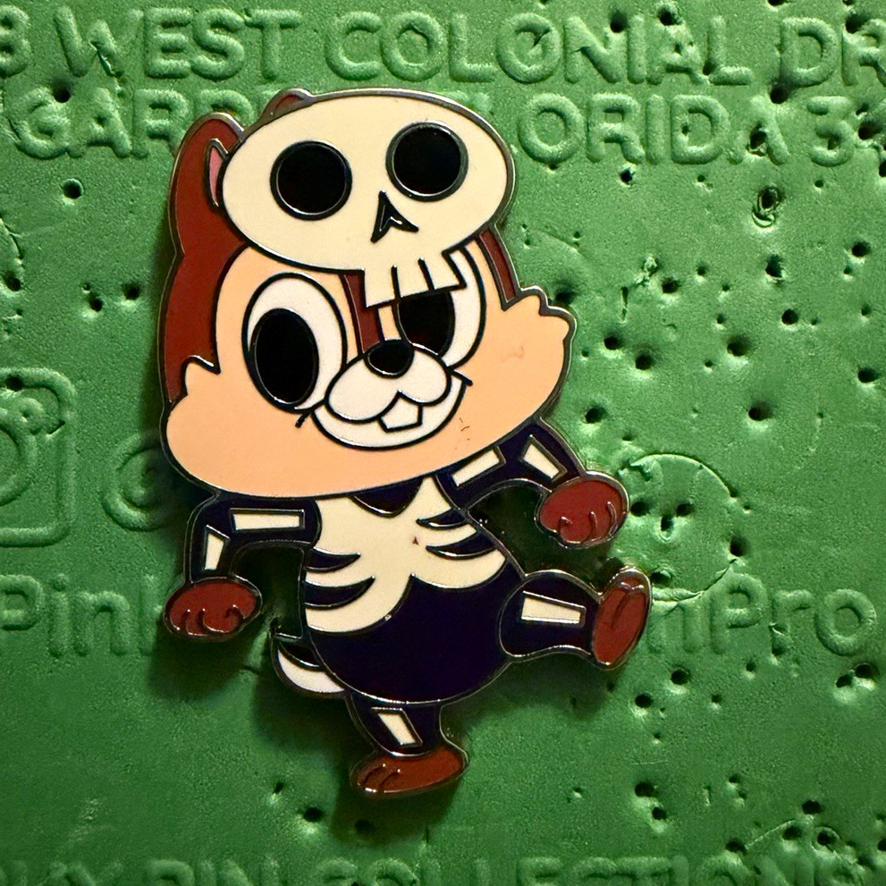 Disney 2026 Trick or Chipmunk Chip skeleton pin