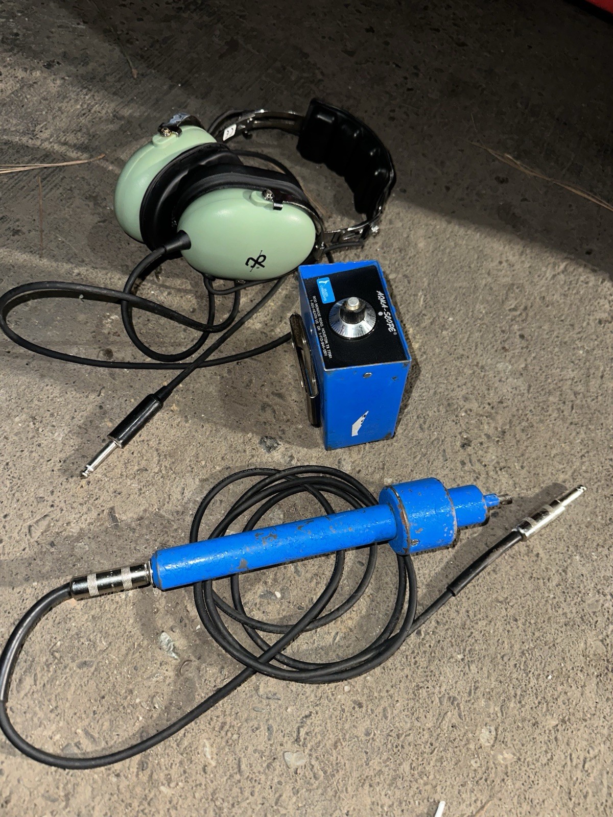 Aqua-Scope Leak Detector Inspection Diagnostic Pipe System Water Detection