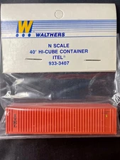 Walthers N-Scale 40' Hi-cube Container "ITEL" #933-3407
