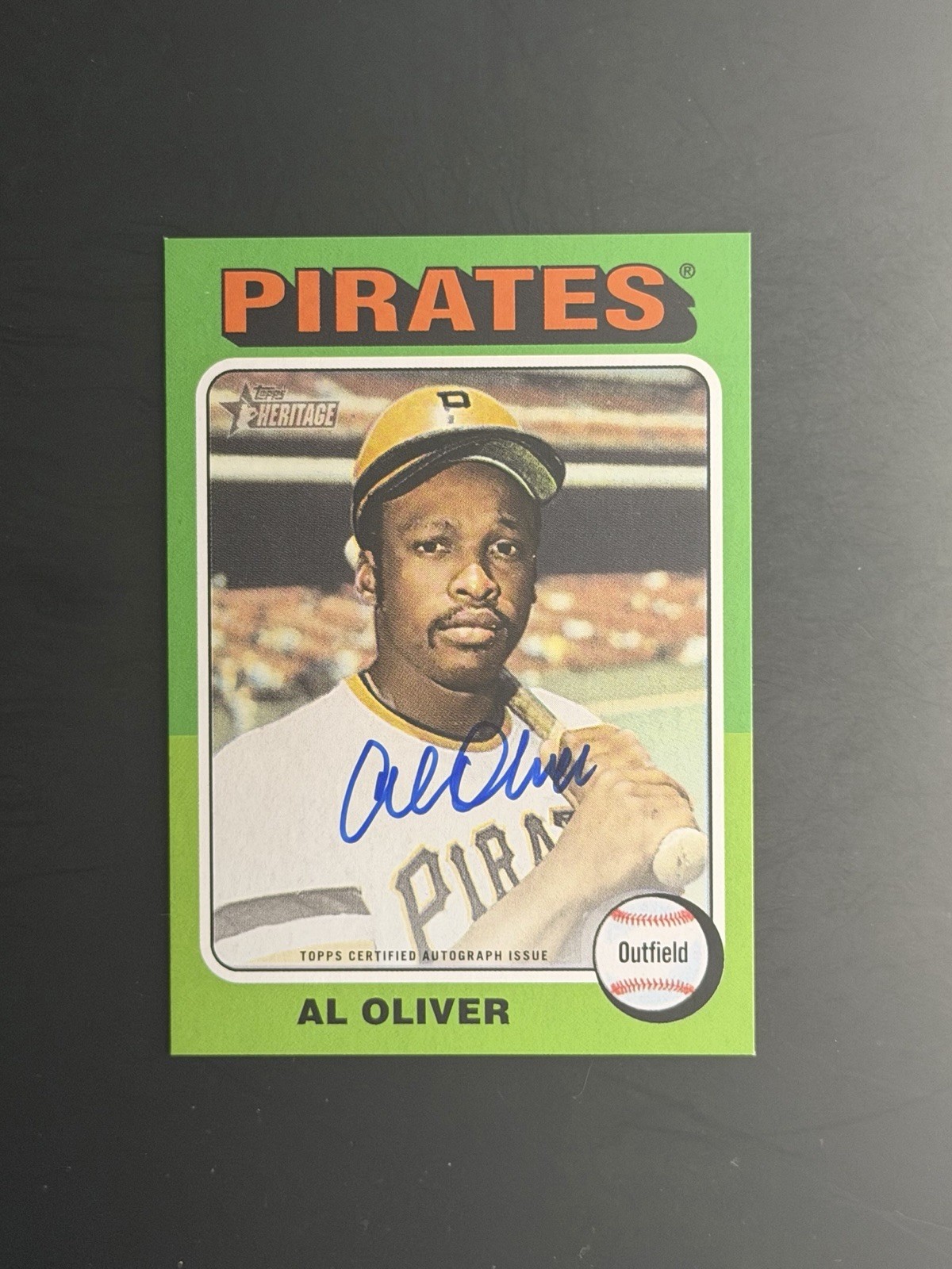 2024 Topps Heritage High Number Al Oliver Real One Auto