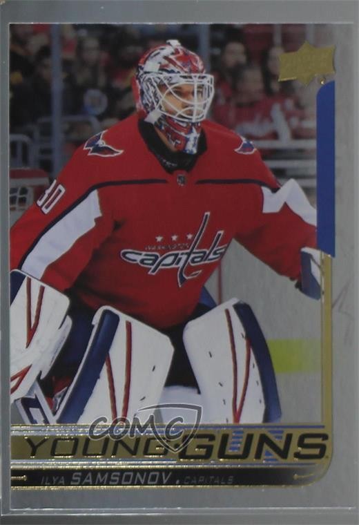 2018-19 Upper Deck Young Guns Silver Foil Ilya Samsonov #463 Rookie RC
