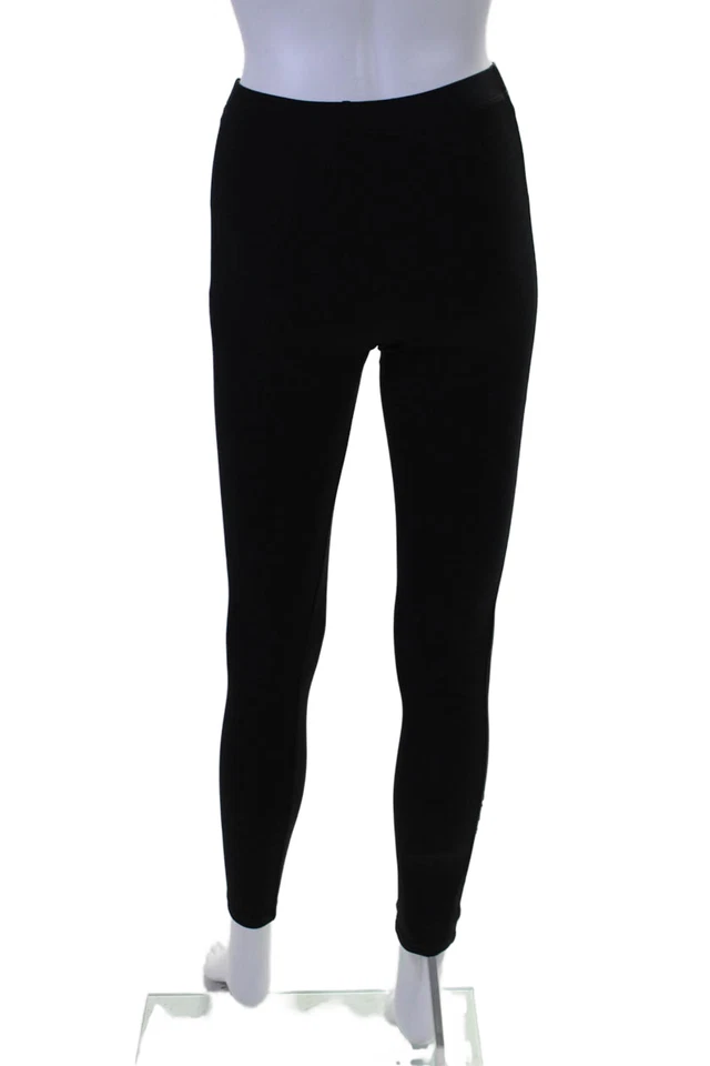 Leggings David Lerner Mujer Cintura Elástica Corte Tobillo Negros Talla Pequeña Foto 3 de 4