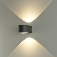Wandleuchte Ania, Up & Down, 2 X 6W Led, 1080Lm, 3000K, IP65, IK06, Anthrazit