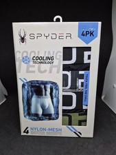 Spyder 4-Men's Performance -Cooling Boxer Nylon Mesh Briefs Cooling Technology