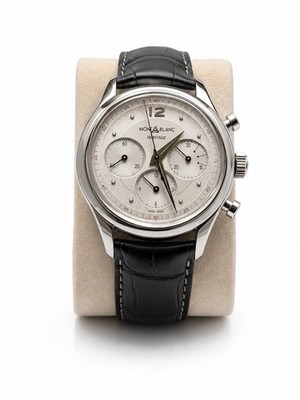 Montblanc Heritage Automatic Chronograph 112582 Dial Silver Dial Men s Watch