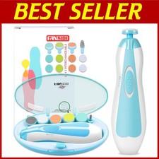 Whisper-Quiet Baby Nail Buffer with LED Light