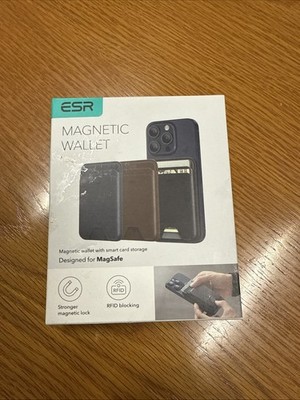 ESR Phone Wallet Stand HaloLock MagSafe Wallet and Magnetic, Black- New + sealed
