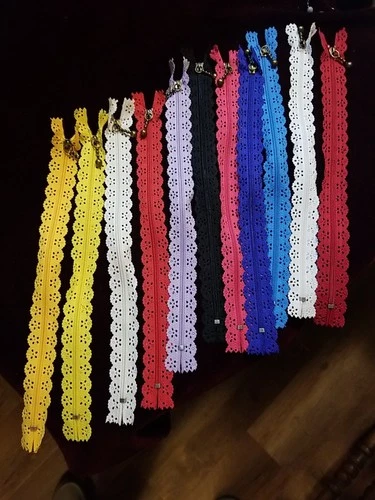 11 Lace Zippers 11"