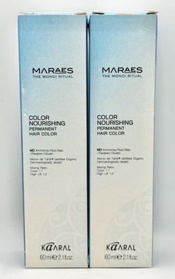 2x Kaaral MARAES Nourishing Permanent Haircolor 11.1 High Lift Ash Blonde 2.1oz.