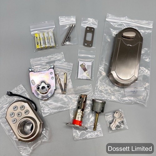 Kwikset SmartCode 909 Satin Nickel Touchpad Electronic Deadbolt SmartKey