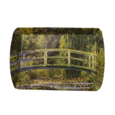 Kleines Serviertablett Claude Monet Künstlerisch Melamin 23x16cm Speiseheber sortiert