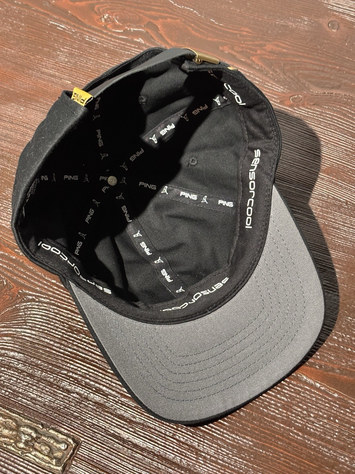 Ping SensorCool Strapback Hat Leather Strap Black… - image 10