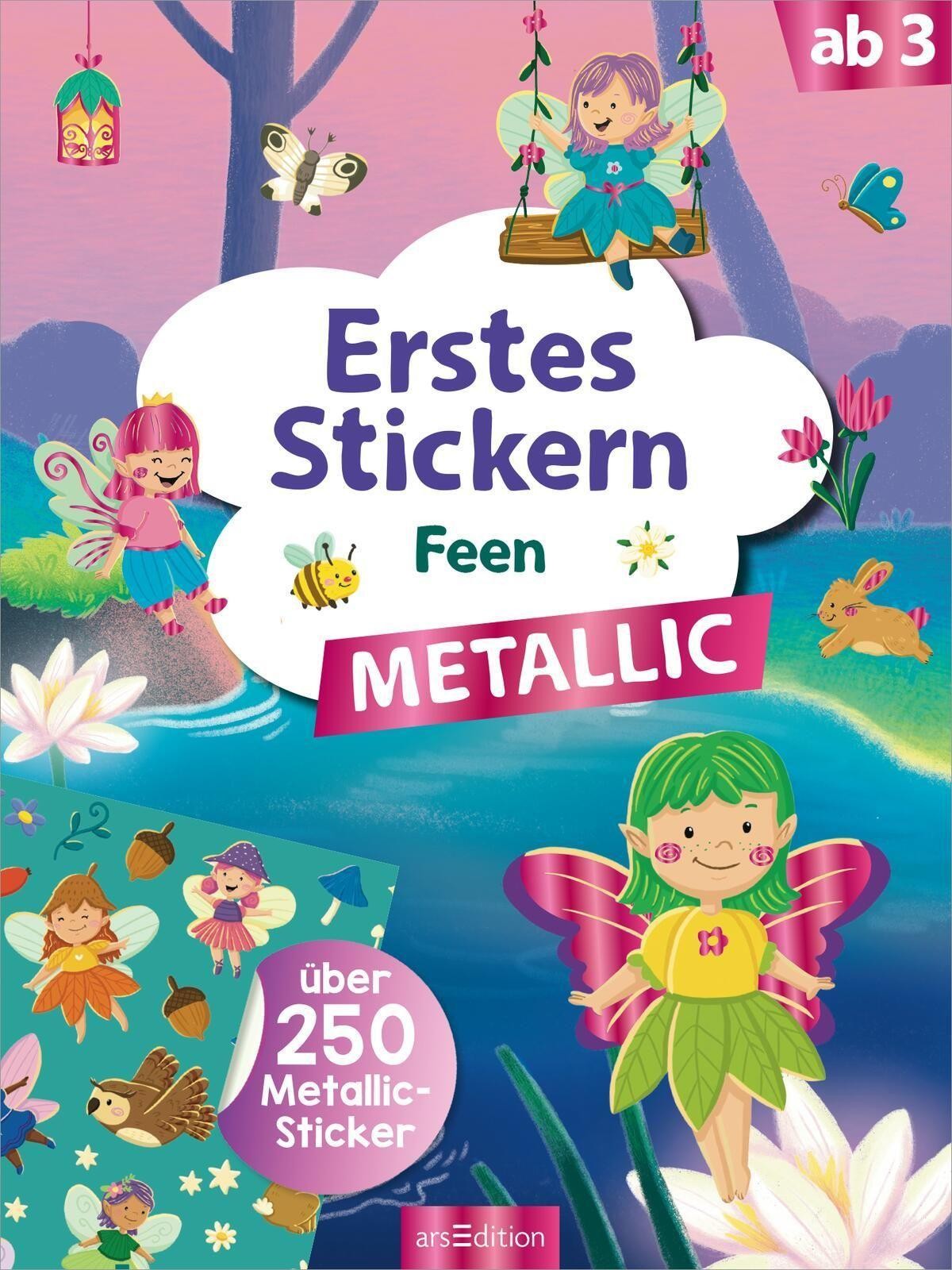 Erstes Stickern Metallic – Feen - Bild 6