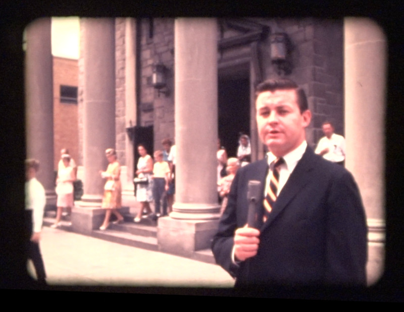 16mm films from a 1960's religious documentary or news show - silent