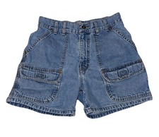 VTG 90s Y2K Hydraulic Denim Jean Shorts Button Fly Women's Size 6