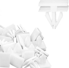 20PCS Rocker Panel Moulding Rivets Clips White Nylon Moulding Clips Side