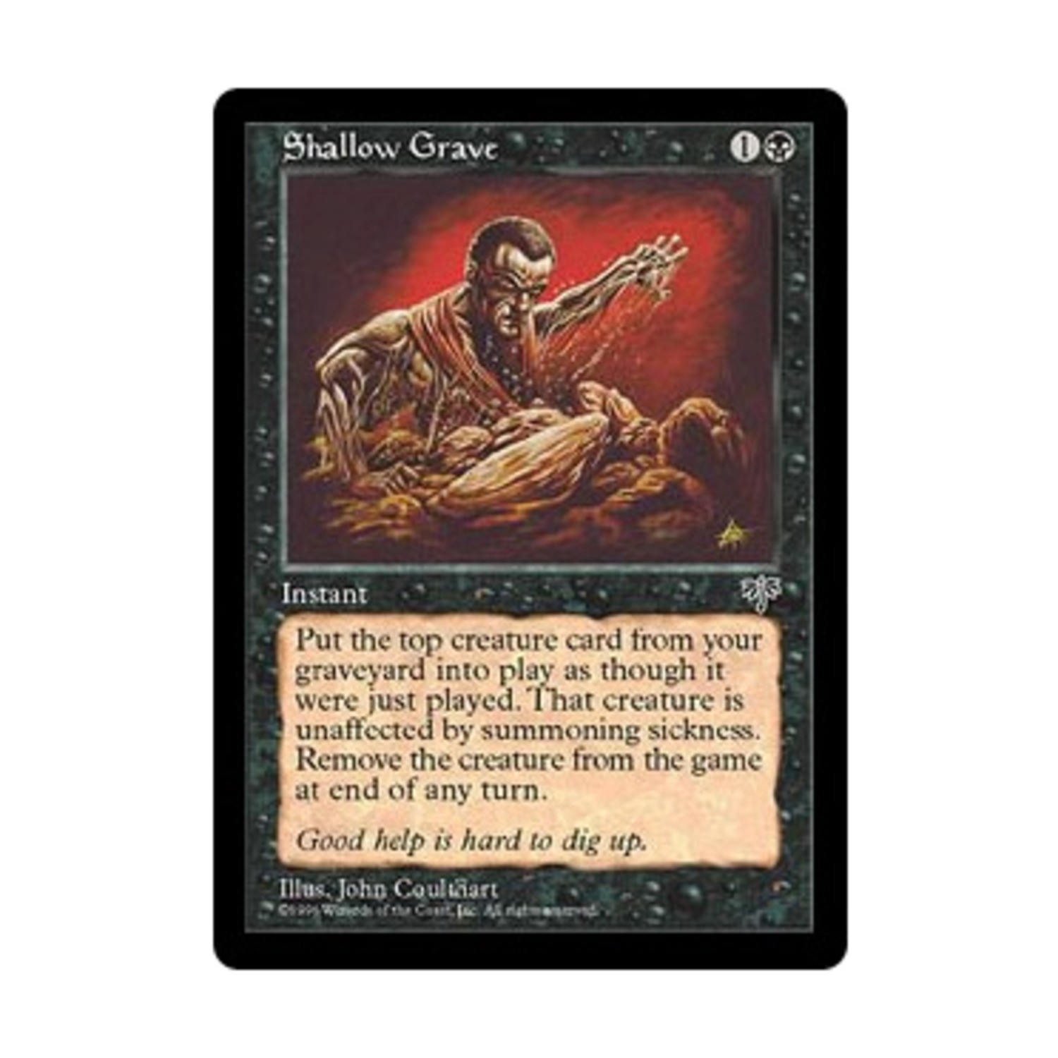 WotC MtG Mirage Shallow Grave (R) NM