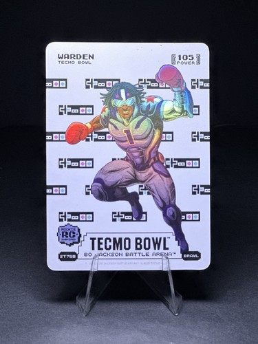 Bo Jackson Battle Arena Tecmo Bowl WARDEN Cam Ward SORE THUMB BRAWL Battlefoil