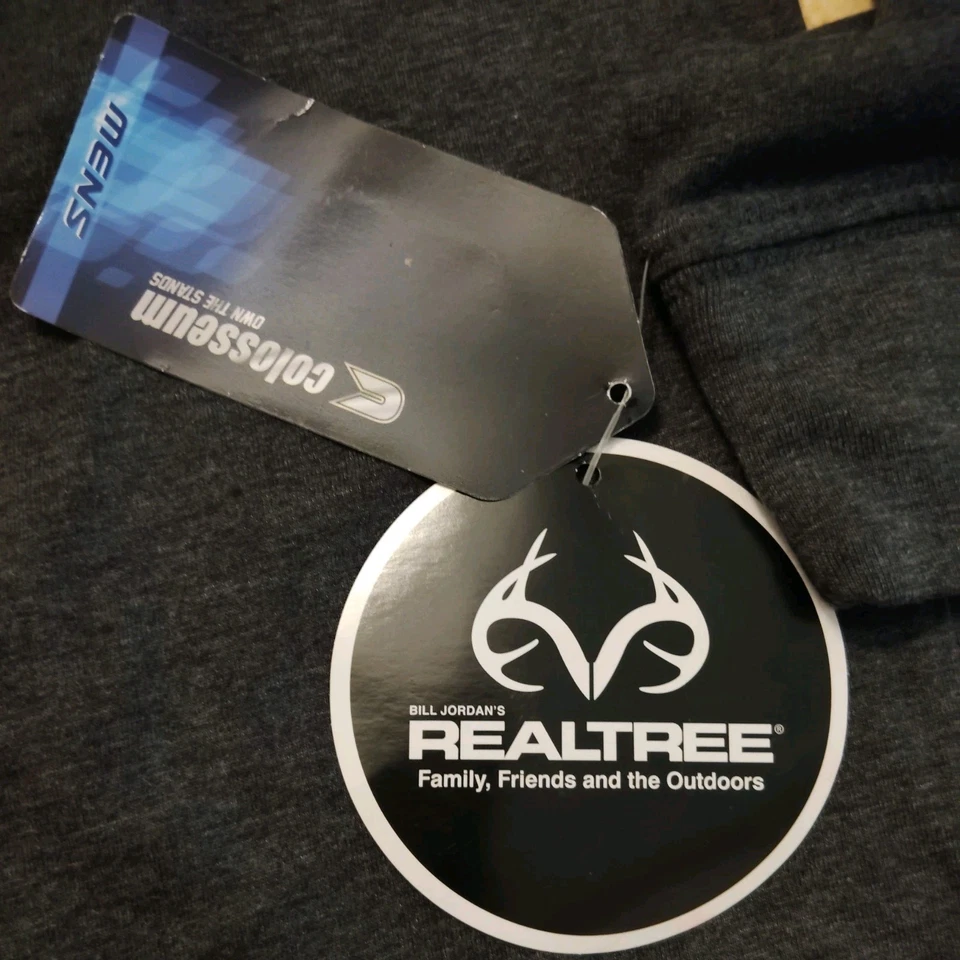 Новый с Ярлыками Realtree длинным рукавом футболка мужская 2XL синий производительности рыбалки - Изображение 4 из 4